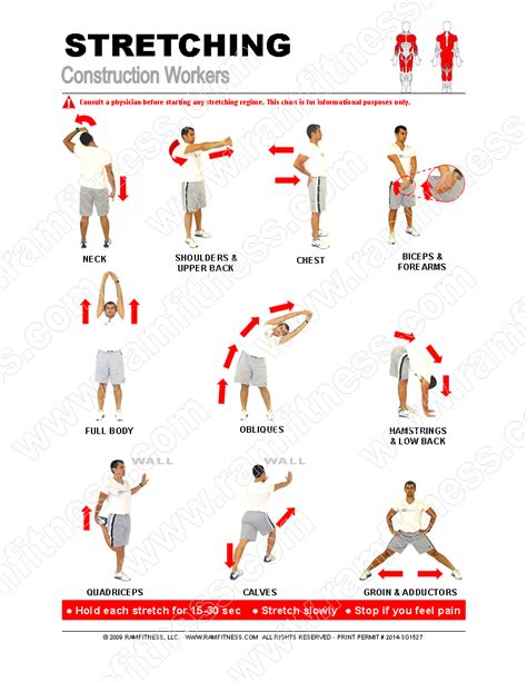 10 Construction Worker Stretches Pdf File Plus Tracking Guide