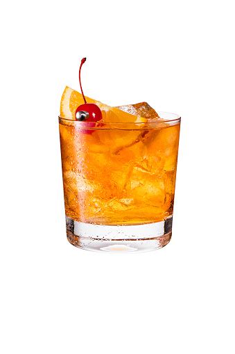 Originally they were made with gin, brandy, or whiskey as well, but these days, we know them only with whiskey, usually bourbon, sometimes rye. Refreshing Bourbon Old Fashioned Cocktail On White Stock ...