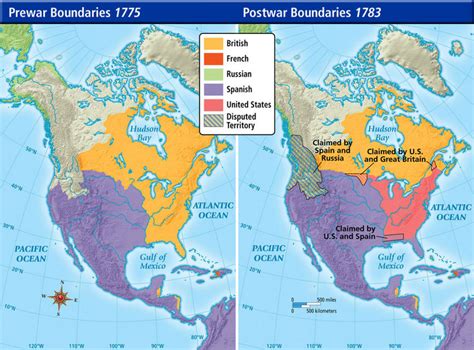 New Borders The Treaty Of Paris 1783