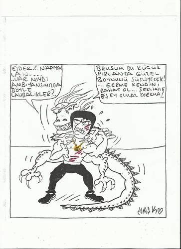 Bruce Lee By Yasar Kemal Turan Famous People Cartoon Toonpool