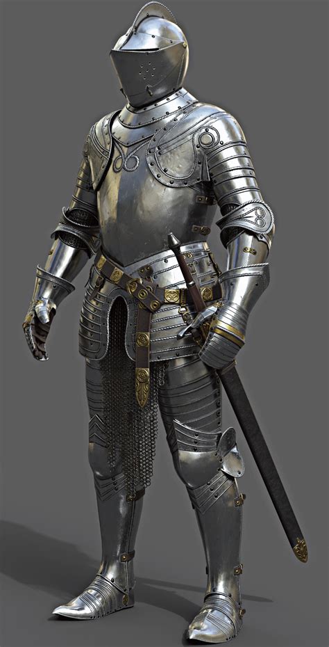 Collectibles Medieval 15th Century Combat Knight Suit Of Armor European