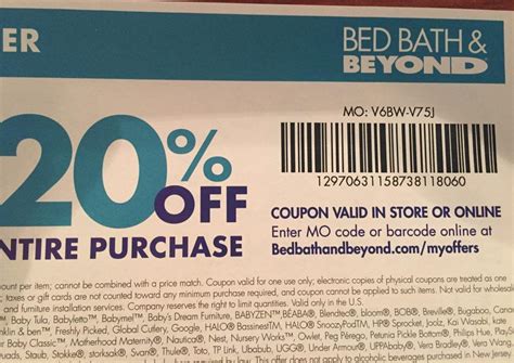 Notify me when item is back. Giving Back Bed Bath & Beyond 20% Off Entire Purchase ...