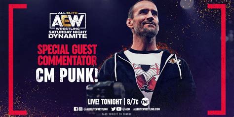 Cm Punk Returns To The Commentary Table On Tonights Aew Dynamite