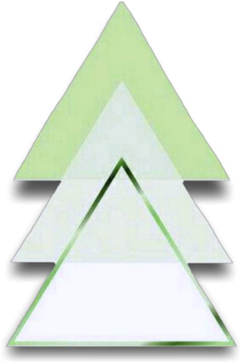 Download Overlay Pattern Template Green Triangle Christmas Tree