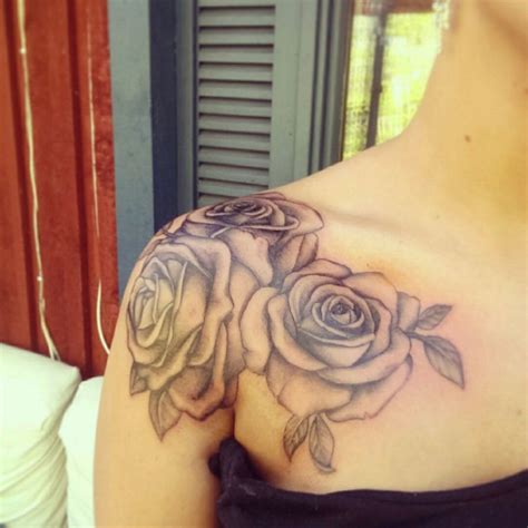 Rose Tattoo On We Heart It Shoulder Cap Tattoo Shoulder