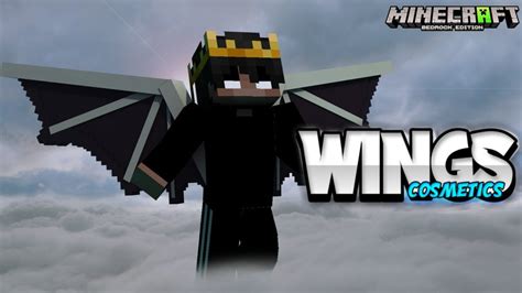 Wings Cosmetics Mod For Mcpe 119 Minecraft Wings Mod Minecraft Pe Youtube