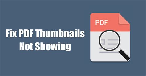 How To Fix Pdf Thumbnails Not Showing On Windows 6 Ways Flipboard