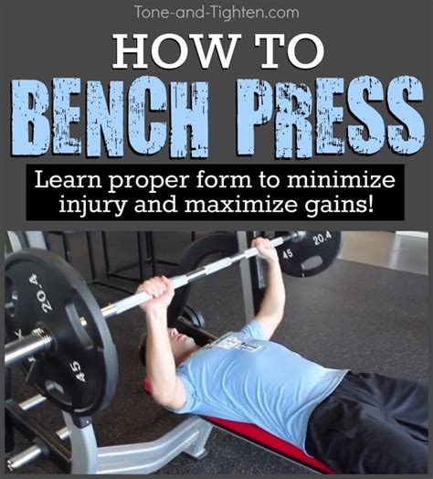 How To Bench Press Correctly Proper Form For Better Gains Bench