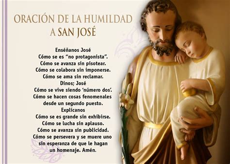 Oración De La Humildad A San José Oracion De La Humildad Oraciones
