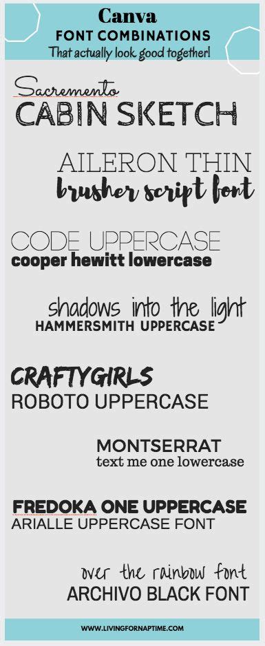 Canva Font Combinations How To Create Pinterest Friendly Graphics