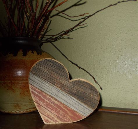 Rustic Wood Heart Heart Sign Barn Wood Heart Wood Heart Etsy Rustic