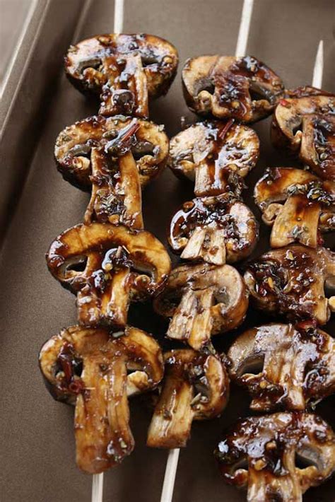 Grilled Mushroom Skewers Recipe Flavorite