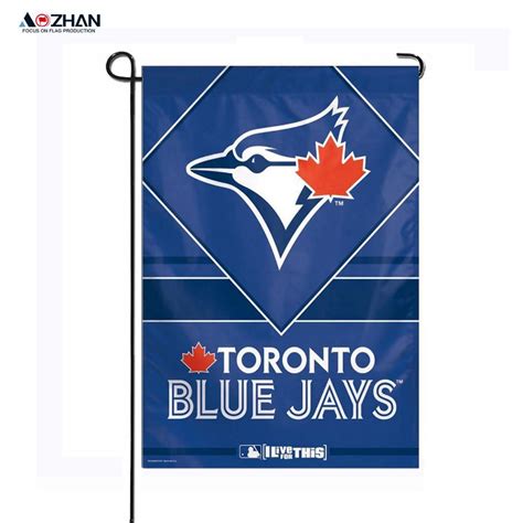 100 Polyester Toronto Blue Jays Mlb Double Sided Yard Garden Flag