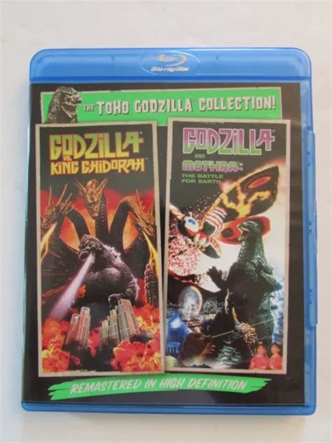 Godzilla Vs King Ghidorah And Godzilla Vs Mothra 2 Blu Ray Set