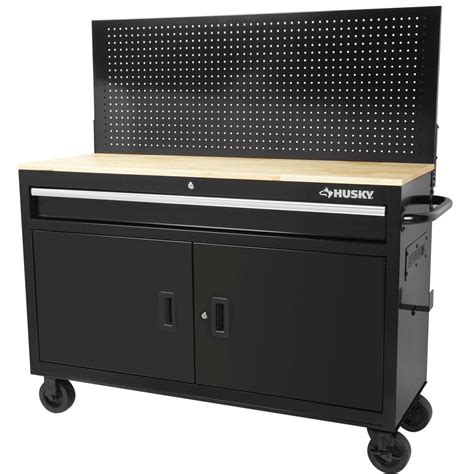 Husky 1 Drawer Mobile Workbench With Pegboard For 198 Clark Deals