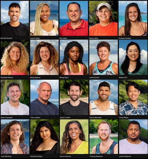 Survivor 39 Island Of The Idols Meet The Cast Big Brother Updates