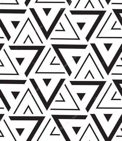 Vector Geometric Seamless Pattern Modern Triangle Texture Repe