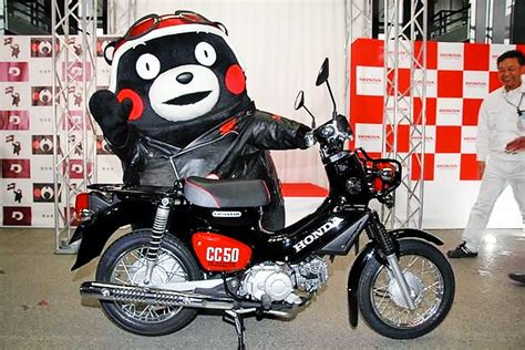 Cross Cub Cc50 Kumamon Honda Perkenal Kapcai Tema Maskot Beruang Pipi