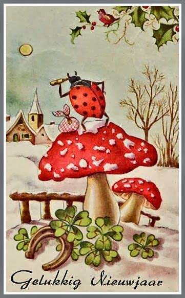 Some of the projects can be 7. Retro Mushroom Images | Vintage Designs for Holidays & Special Occasions | Vintage christmas ...