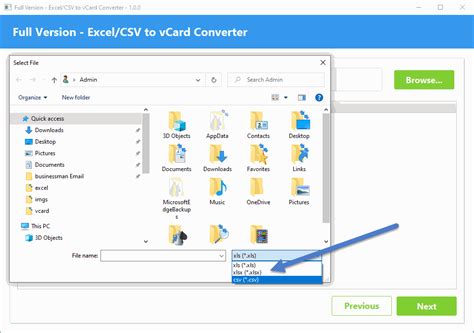 Free Excel To Vcard Converter