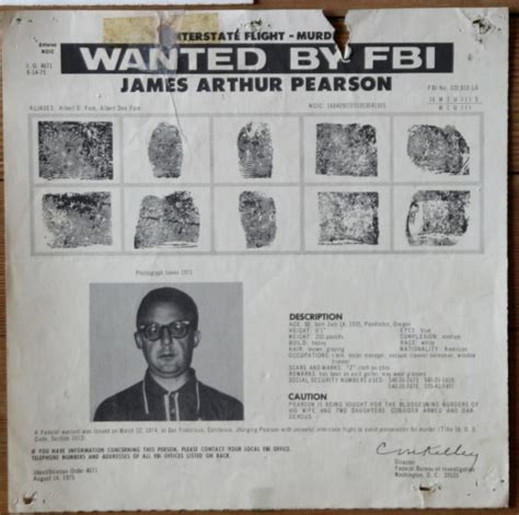 Original Real 1970s Fbi Wanted Posters
