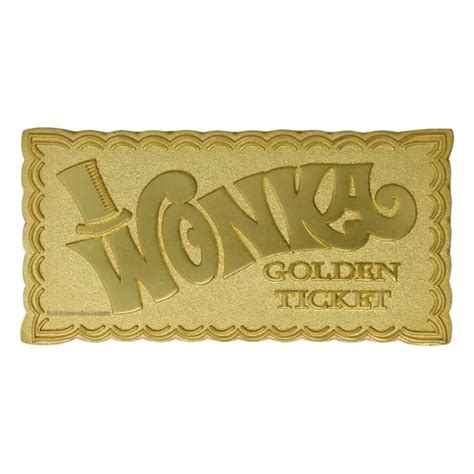 Ticket Met Lico Dorado Willy Wonka Y La F Brica De Chocolate Edici N
