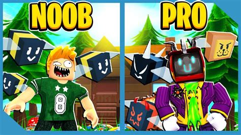 Noob Vs Pro In Roblox Bee Swarm Simulator Youtube