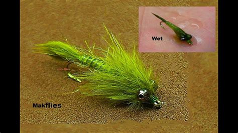 Fly Tying A Stretchy Olive Damsel Nymph By Mak Youtube