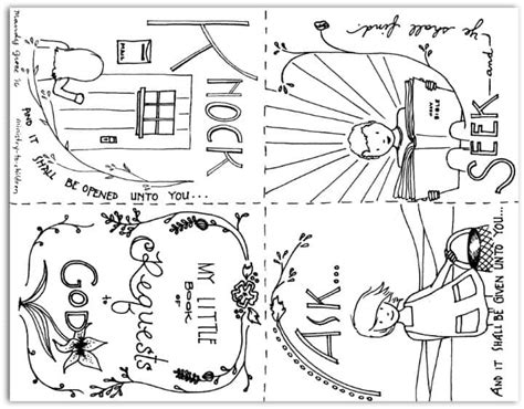 Study and spend time with god's words of truth when you download this printable bookmark file. "Ask, Seek, Knock" Coloring Pages from Matthew 7:7-8 ...