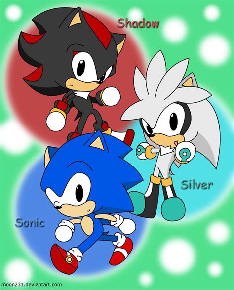 Classic Shadow Silver Sonic By Moon231 On Deviantart