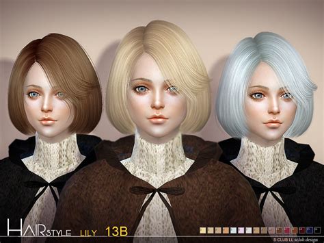 Sims 4 Ccs The Best Hair Lily By S Club