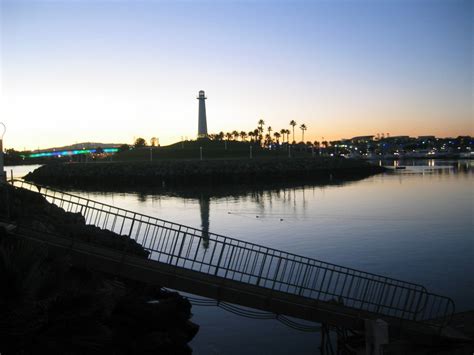 Long Beach Ca Long Beachs Beautiful Sunset From Seaport Village