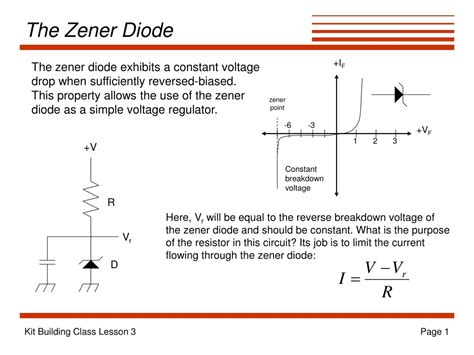 Ppt The Zener Diode Powerpoint Presentation Free Download Id219810