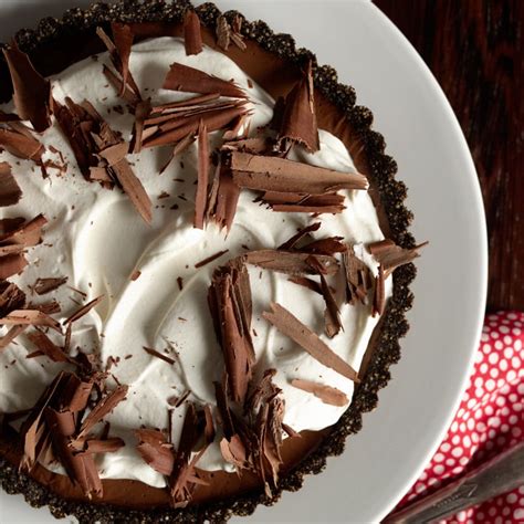 Triple Chocolate Tart With Boozy Whipped Cream Epicurious