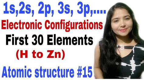 This is described by the occupied printable periodic table. Electronic configurations || How to do Electronic ...