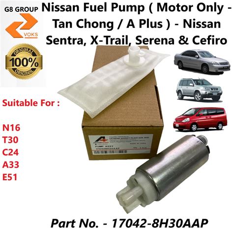 nissan fuel pump tan chong nissan x trail sentra cefiro and serena qr20 17042 8h30aap