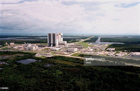 An Aerial View Of Launch Complex 39 Area Shows The Vehicle Assembly
