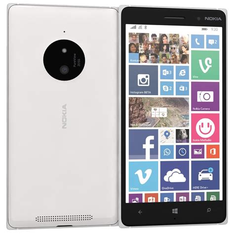 Nokia Lumia 830 White 3d Model 39 3ds C4d Max Fbx Lwo Ma Lxo