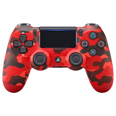 Dualshock 4 Wireless Controller For Playstation 4 Red Camo