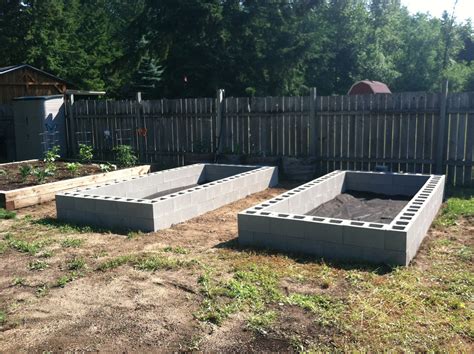 Cinder Block Raised Beds Raised Vegetable Gardens Vegetable Garden