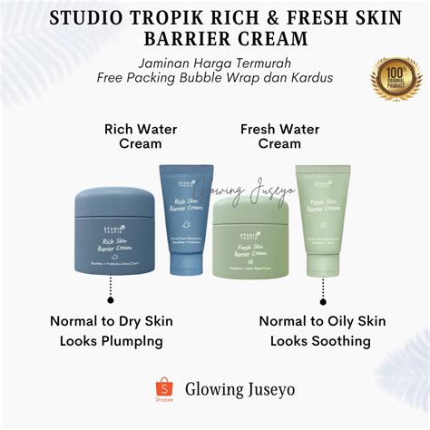 Jual Studio Tropik Rich And Fresh Skin Barrier Cream Pelembab Wajah