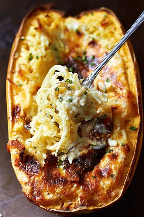 Baked Four Cheese Garlic Spaghetti Squash — Eatwell101