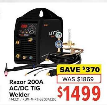 Razor 200a Ac Dc Tig Welder Offer At Total Tools