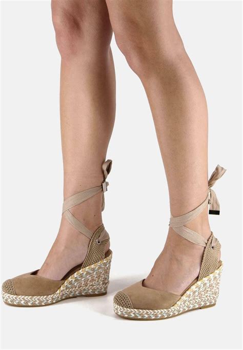 alma en pena amur wedge sandals arena light brown zalando de