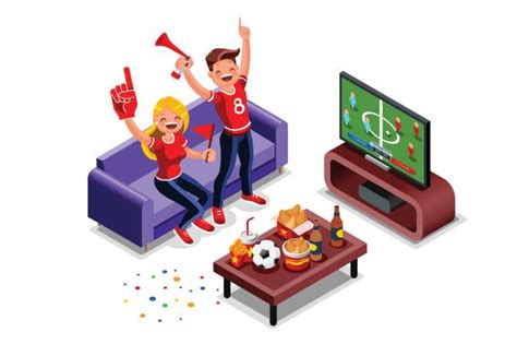 Why cant i watch live football games from my cell? Best Watching Football On Tv Illustrations, Royalty-Free ...