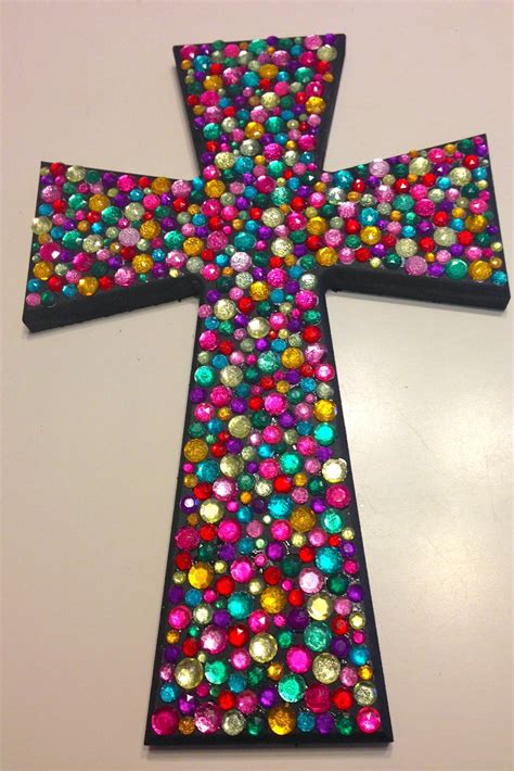 Colorful Beaded Cross For Diy Crafts