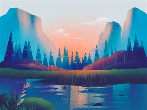 Nature Gradients Illustration By Tubikarts On Dribbble