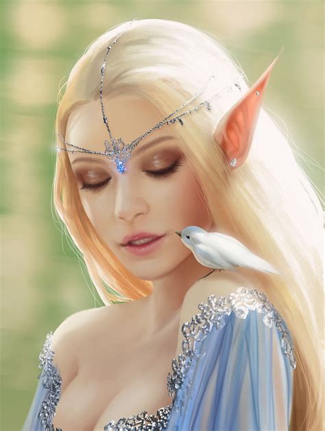 ArtStation Elf Princess Helena Cnockaert Fantasy Art Women Elf