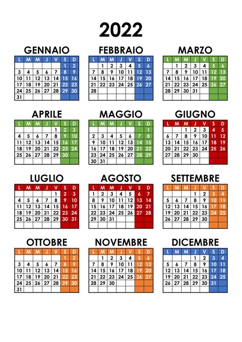 Dato Ghignante Accelerare Calendario Mensile 2022 Da Stampare Rendersi