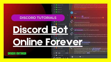 Discord Tutorials How To Make Your Discord Bot Appear Online Forever